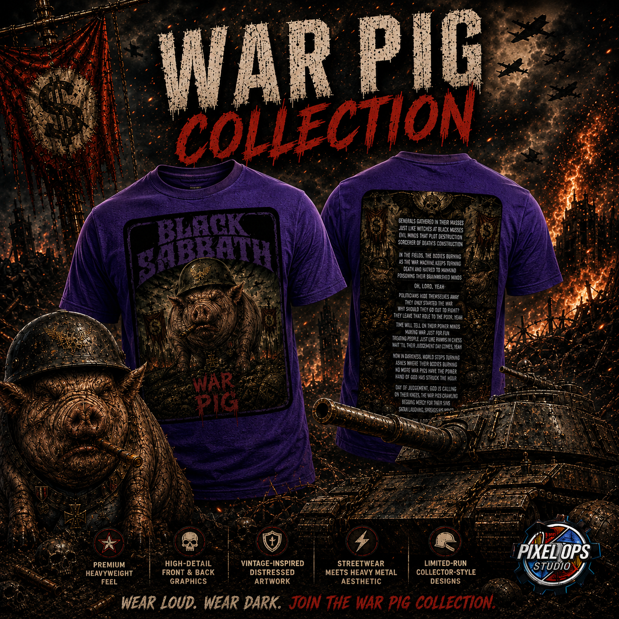 WarPig Ultra DTF Graphic T-Shirt - Limited Edition