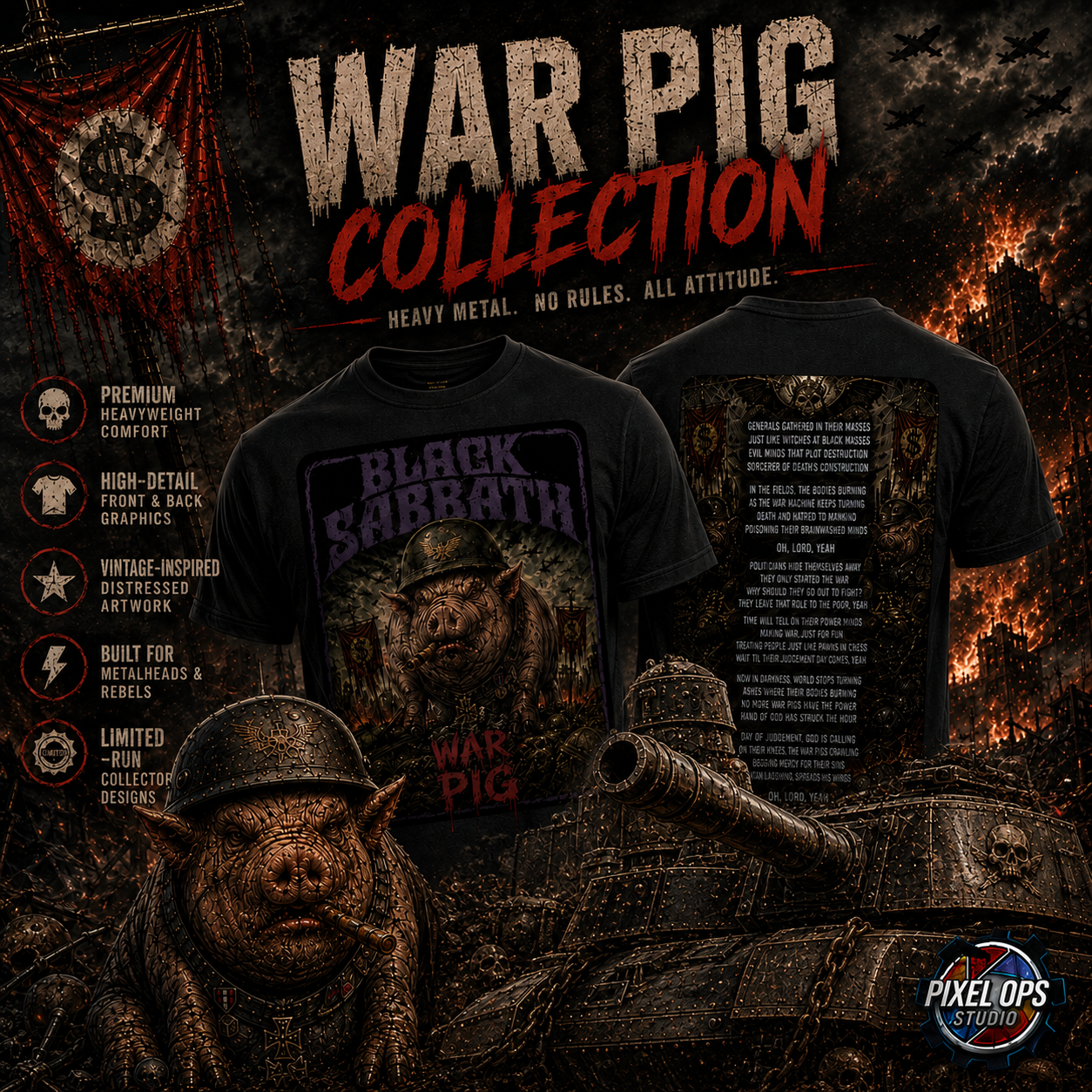 WarPig Ultra DTF Graphic T-Shirt - Limited Edition